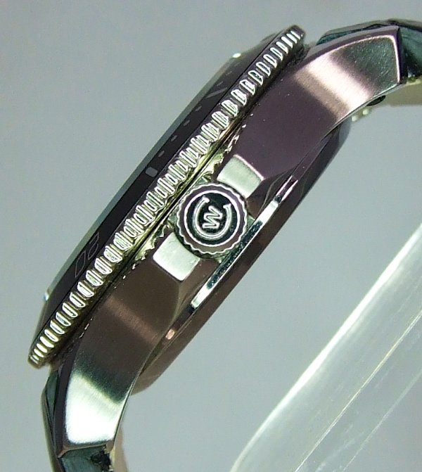 Christopher Ward W61, side view
