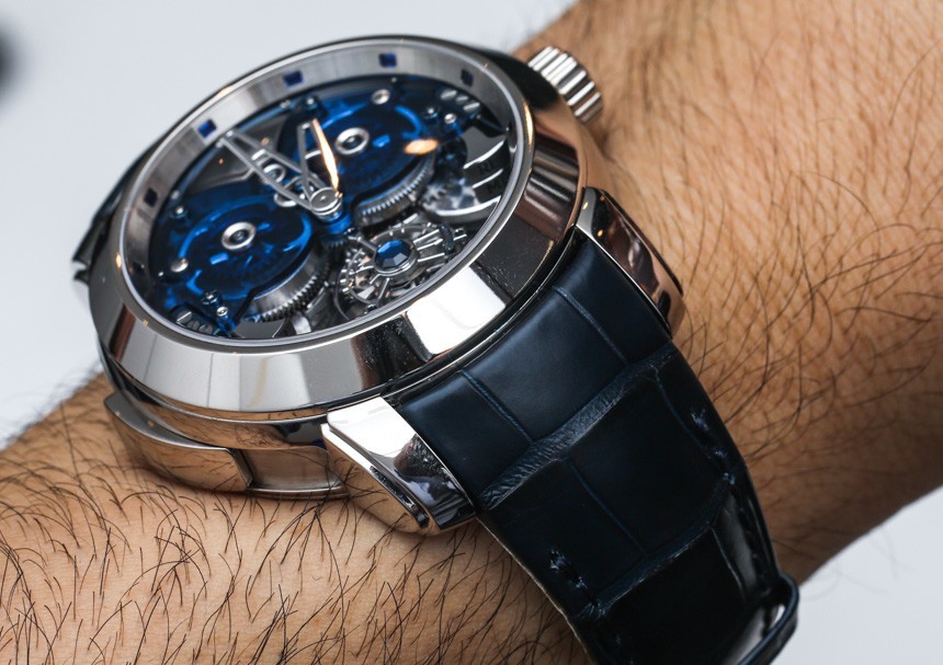 Ulysse Nardin's Imperial Blue Watch With Flying Tourbillon And 4-Gong Sonnerie In Sapphire Hands-On Hands-On 
