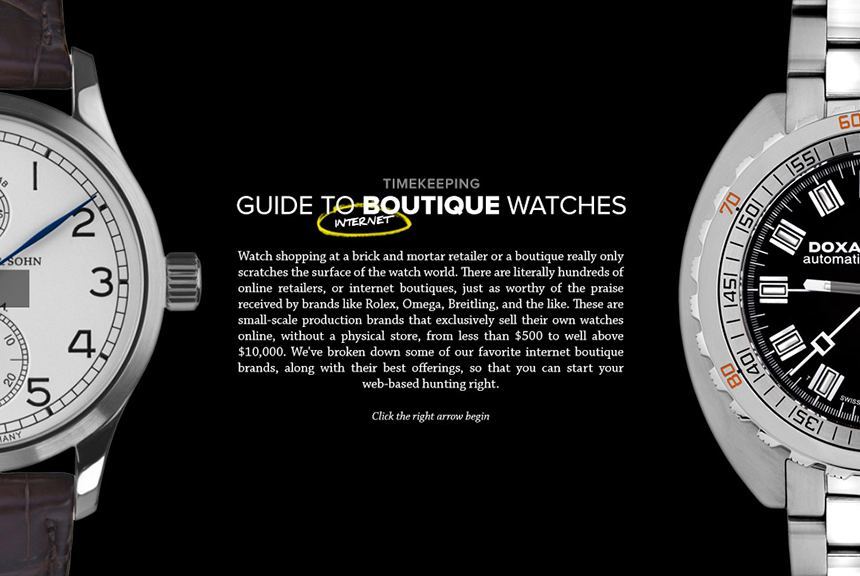 Boutique Watch Brands
