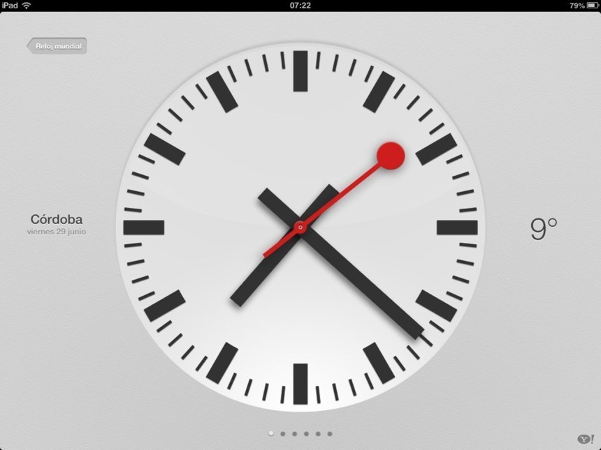iPad SBB clock