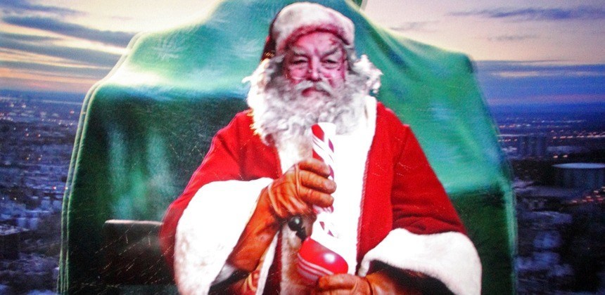 Santa Smoking