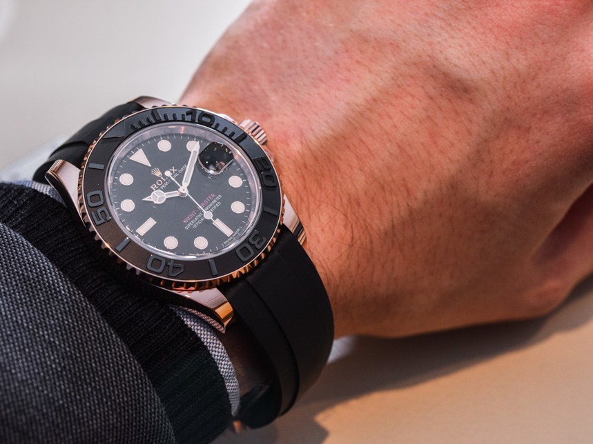 Hands-on with the Rolex Yacht-Master 116655 (Everose gold on
