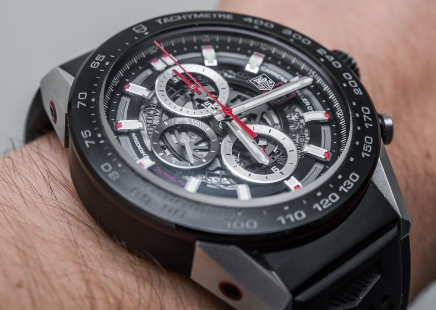 The TAG Heuer Carrera 01 with skeletonized dial