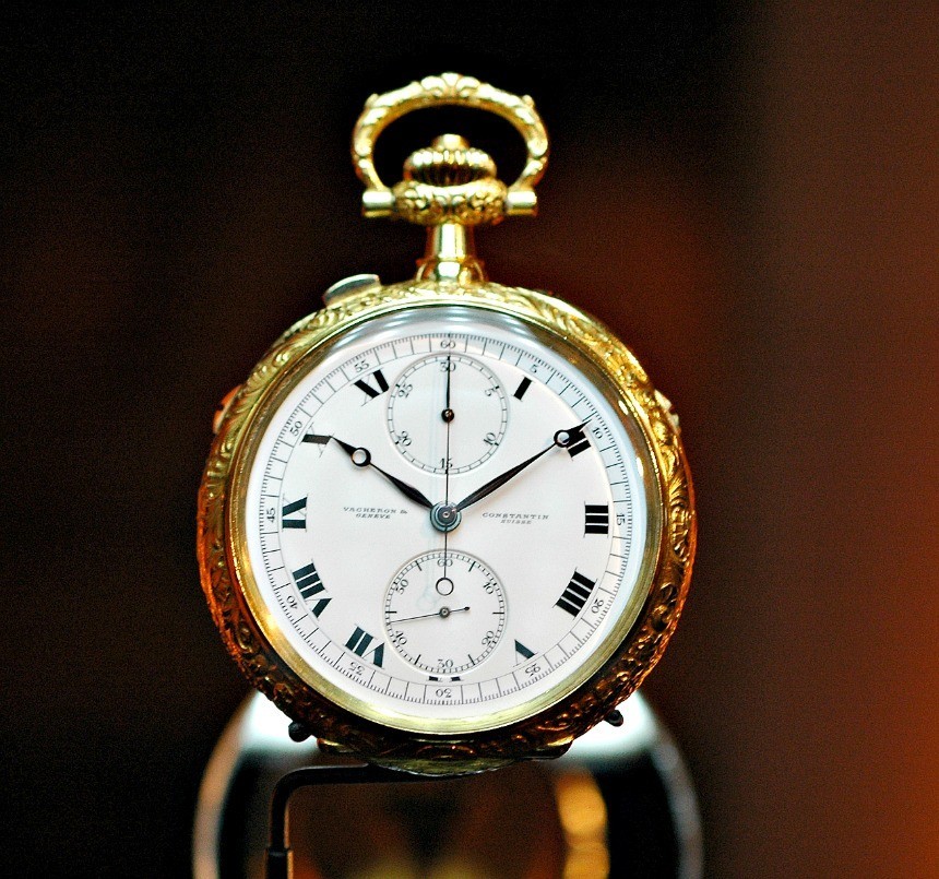 A historic Vacheron Constantin pocket watch on display at the 260th Anniversary Event in NYC