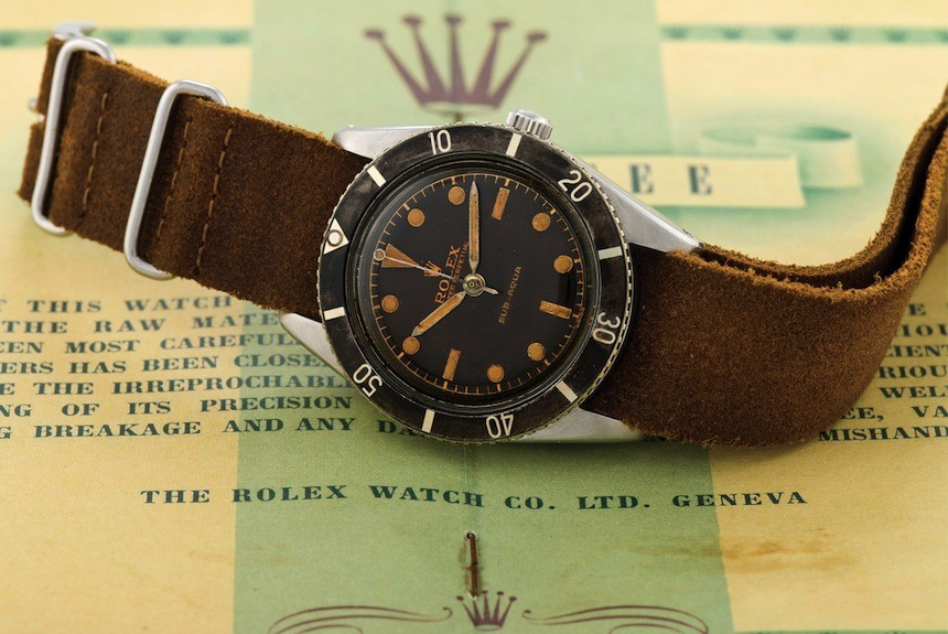 The very first Rolex Submariner, the ref. 6204. Your reaction to this image is a good test to determine if you've got the "obsessive vintage hunter" gene.