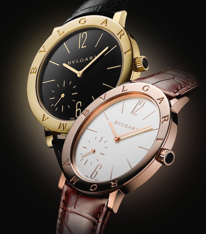 Bulgari Roma Finissimo Ultra-Thin with a 2.23 mm thick, hand-wound in-house movement