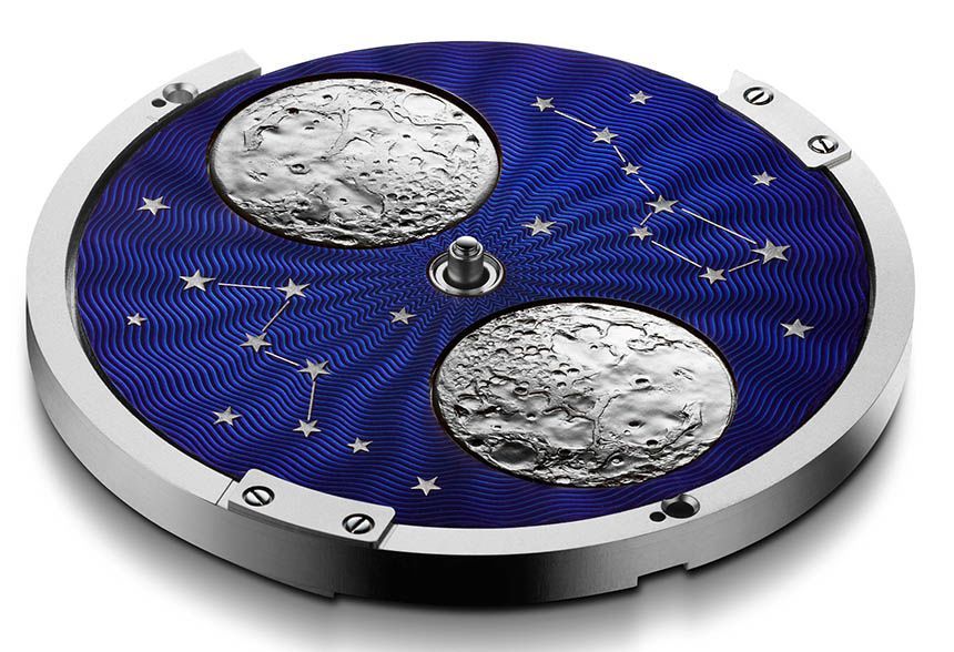 Arnold & Son HM Perpetual Moon Stainless Steel Blue Dial Moon Disc