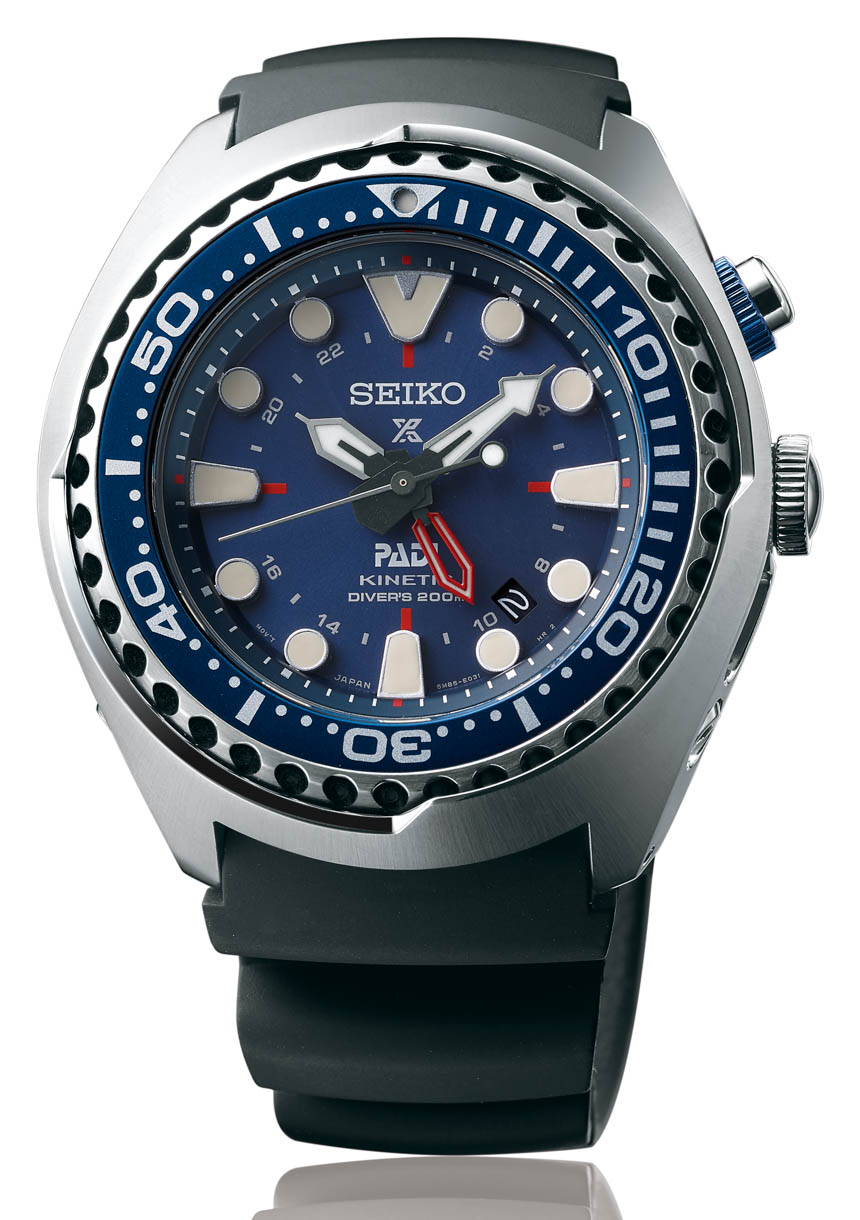 Seiko Prospex Special Edition PADI Kinetic GMT Diver SUN065 watch