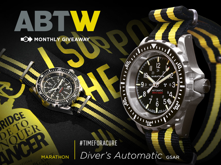 ABTW-Marathon-Watch-Divers-Automatic-GSAR-May-timeforacure-Giveaway