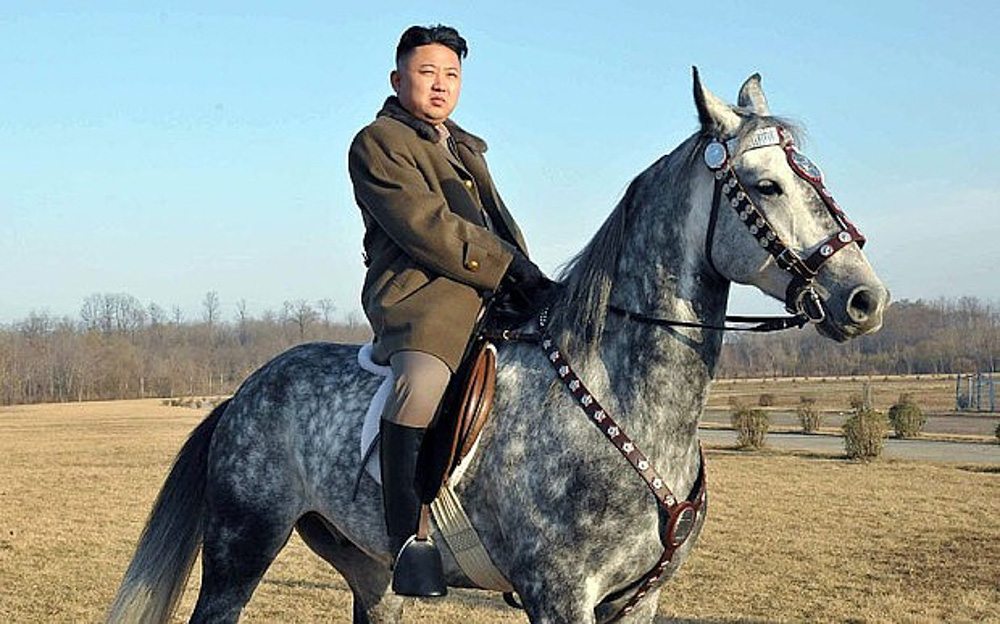 It was a glorious morning for excellence as a determined Kim Jong-un performed his much admired "Vladimir Putin on horse" impression.