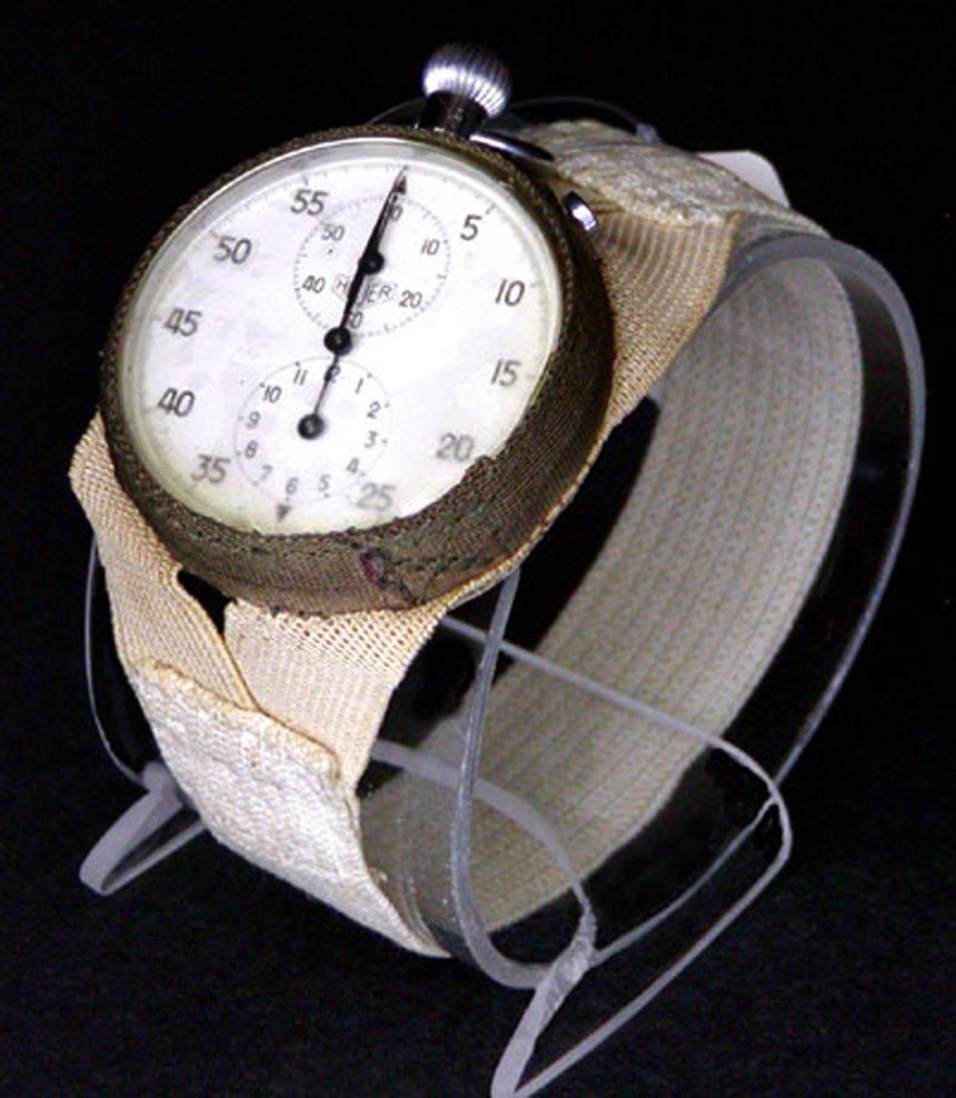 Actual Heuer stopwatch worn by John Glenn, at the Smithsonian National Air & Space Museum in Washington DC