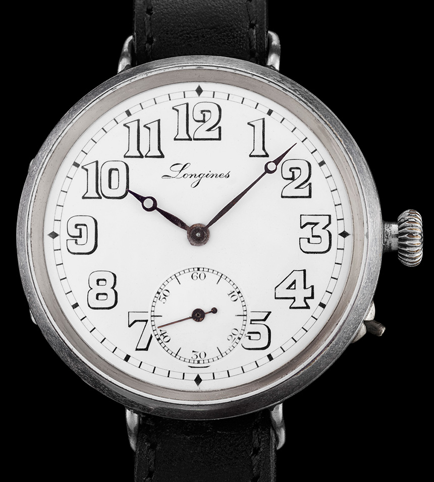 Original 1918 watch from the Longines Museum’s historical collection at the company’s Saint-Imier headquarters. 