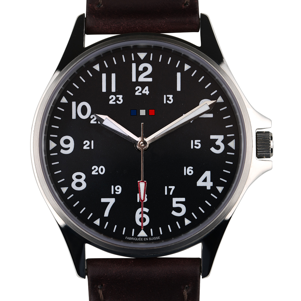 The first of three Made In Switzerland watches