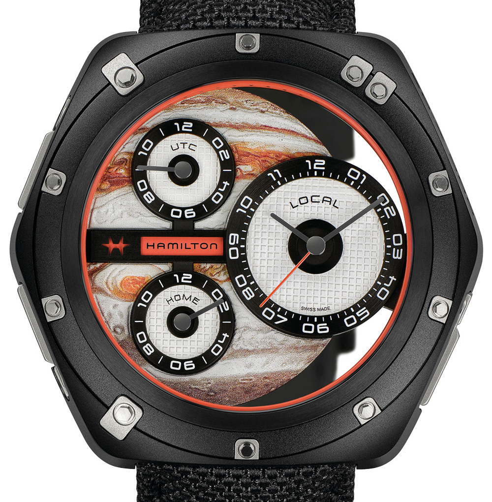 Detail transparency on the Hamilton ODC X-03 watch face