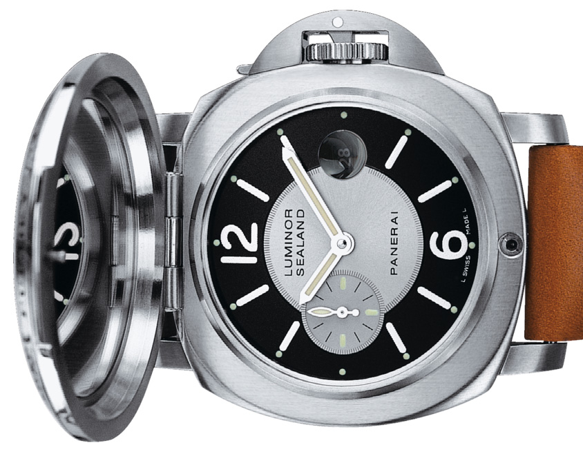 The dial of another Panerai Luminor 1950 Sealand for Purdey watch, which should be very similar to these new models.