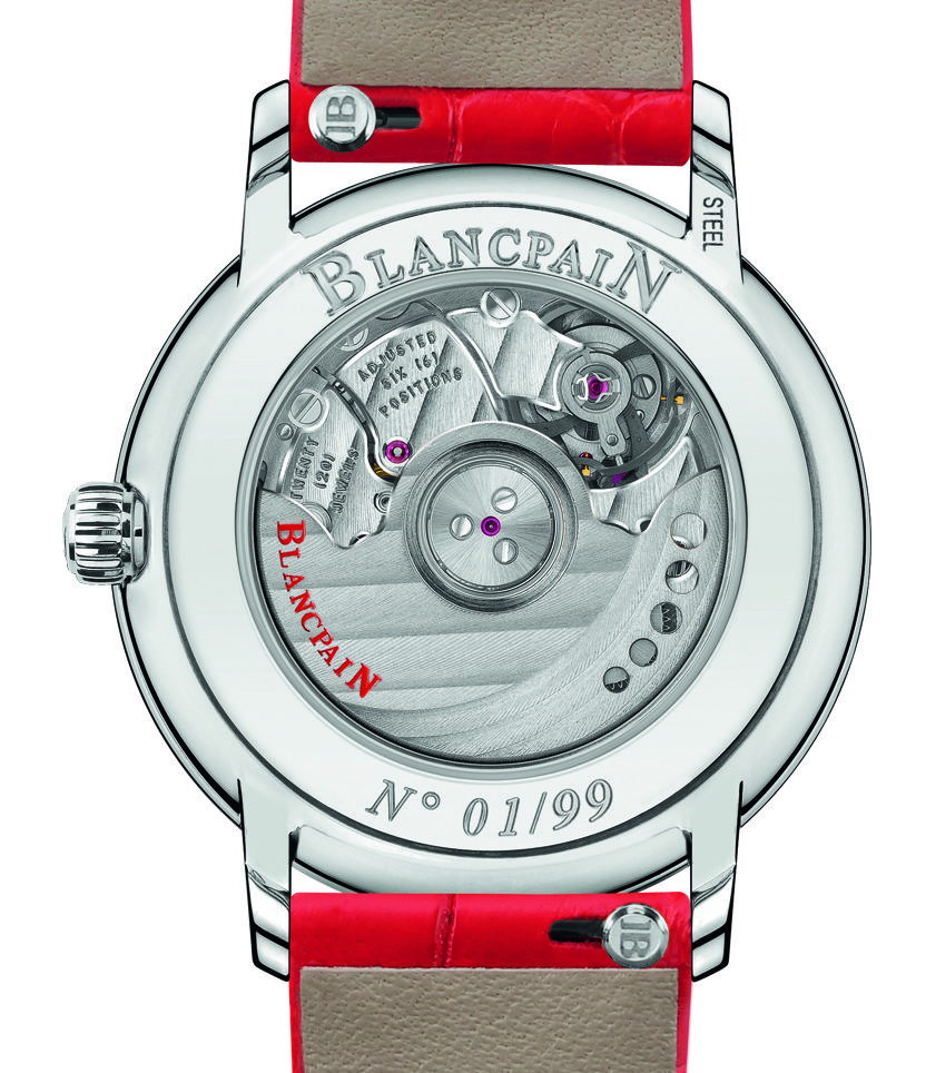 Caseback of the 2017 Blancpain St. Valentine’s Day Special Edition