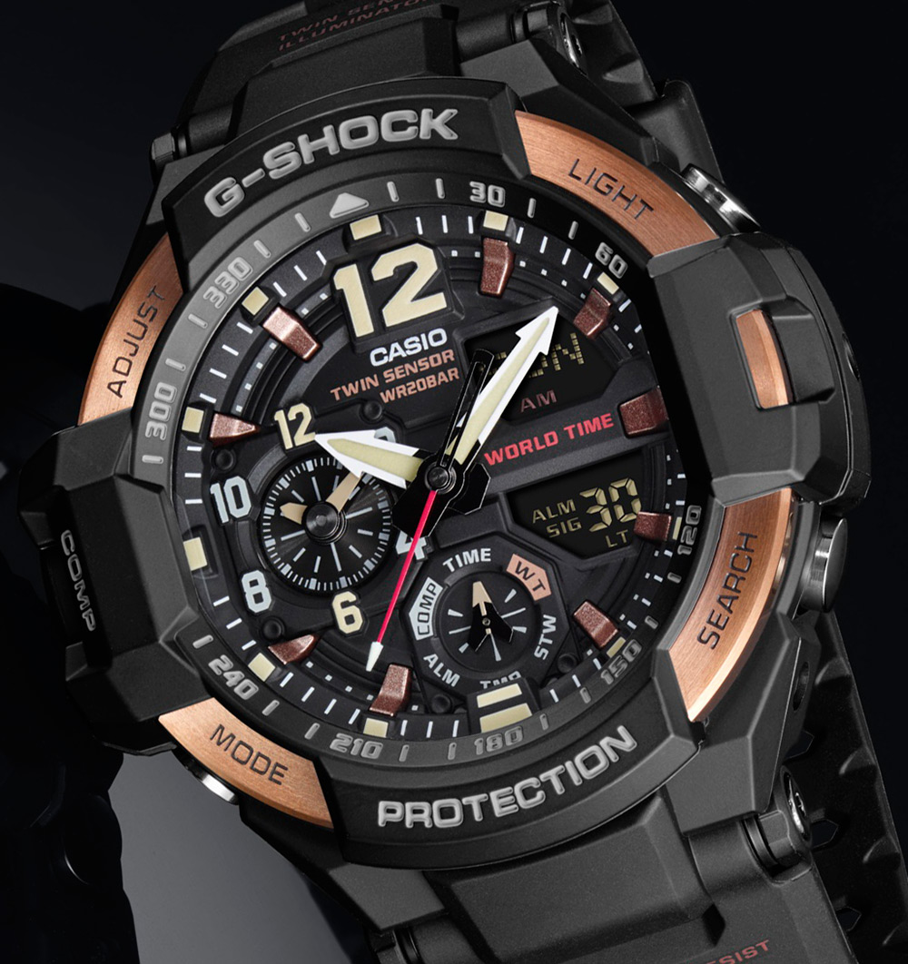 Casio G-Shock Master Of G Watches In 'Vintage Rose Gold Theme