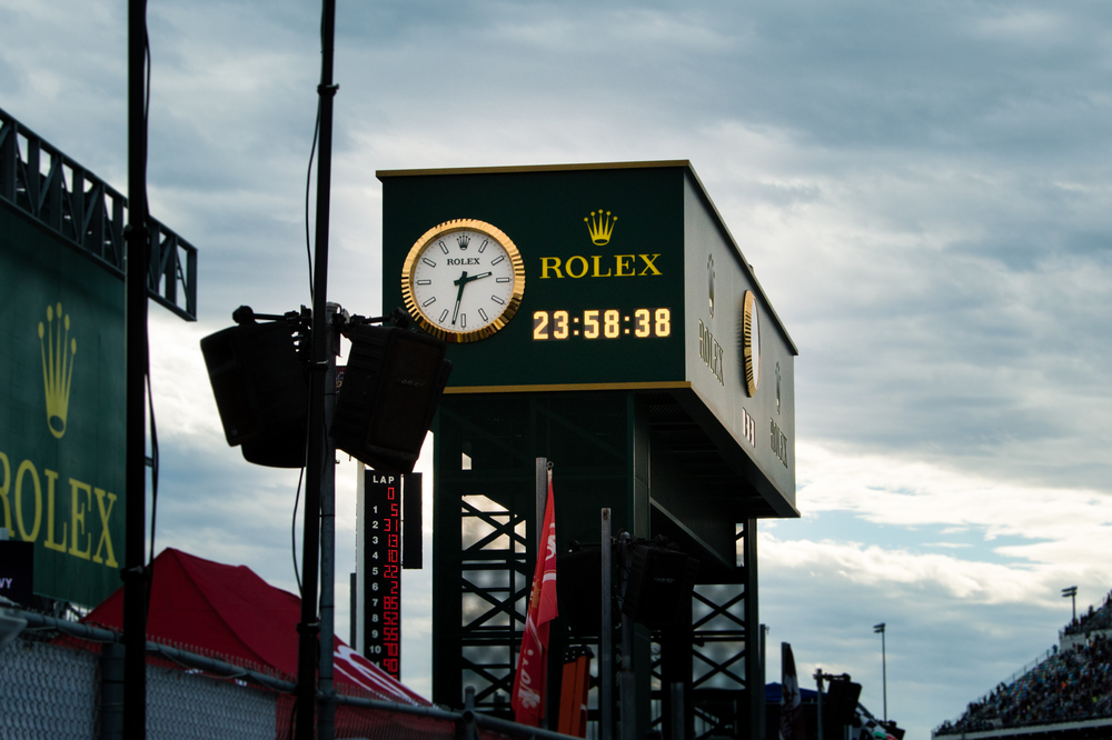 Official countdown after the start of the Rolex 24 At Daytona 2017