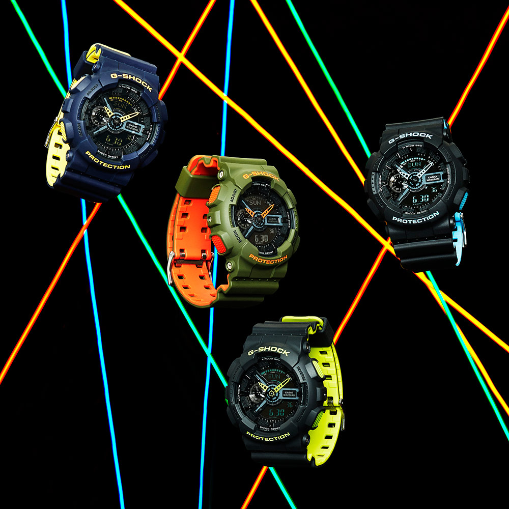 Casio-G-Shock-GA110LN-Layered-Neon-Color-1
