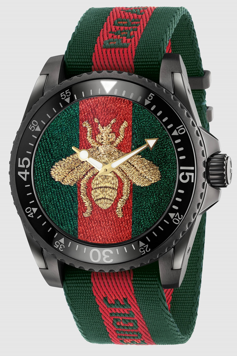 Gucci Dive For With Embroidery & Rubber Animal Dials |