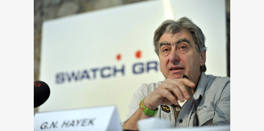 Swatch Group Chairman Nick Hayek (KEYSTONE/Martial Trezzini)