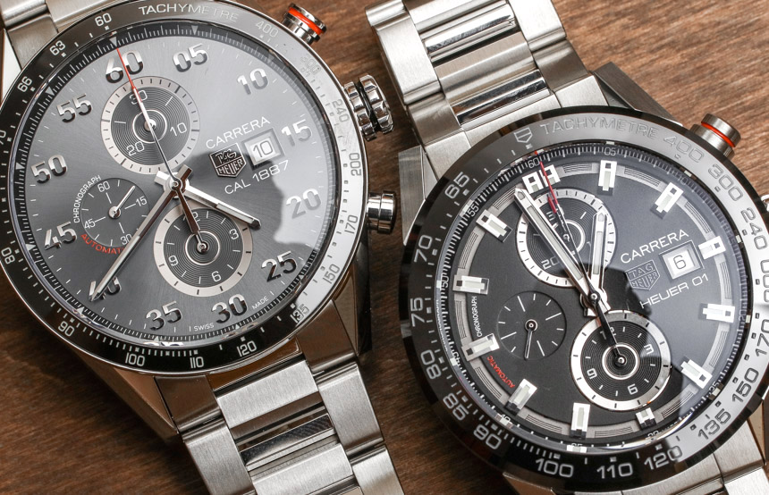 TAG Heuer Carrera 1887 Automatic Chronograph Compared To Carrera Heuer 01  Watch Review | aBlogtoWatch