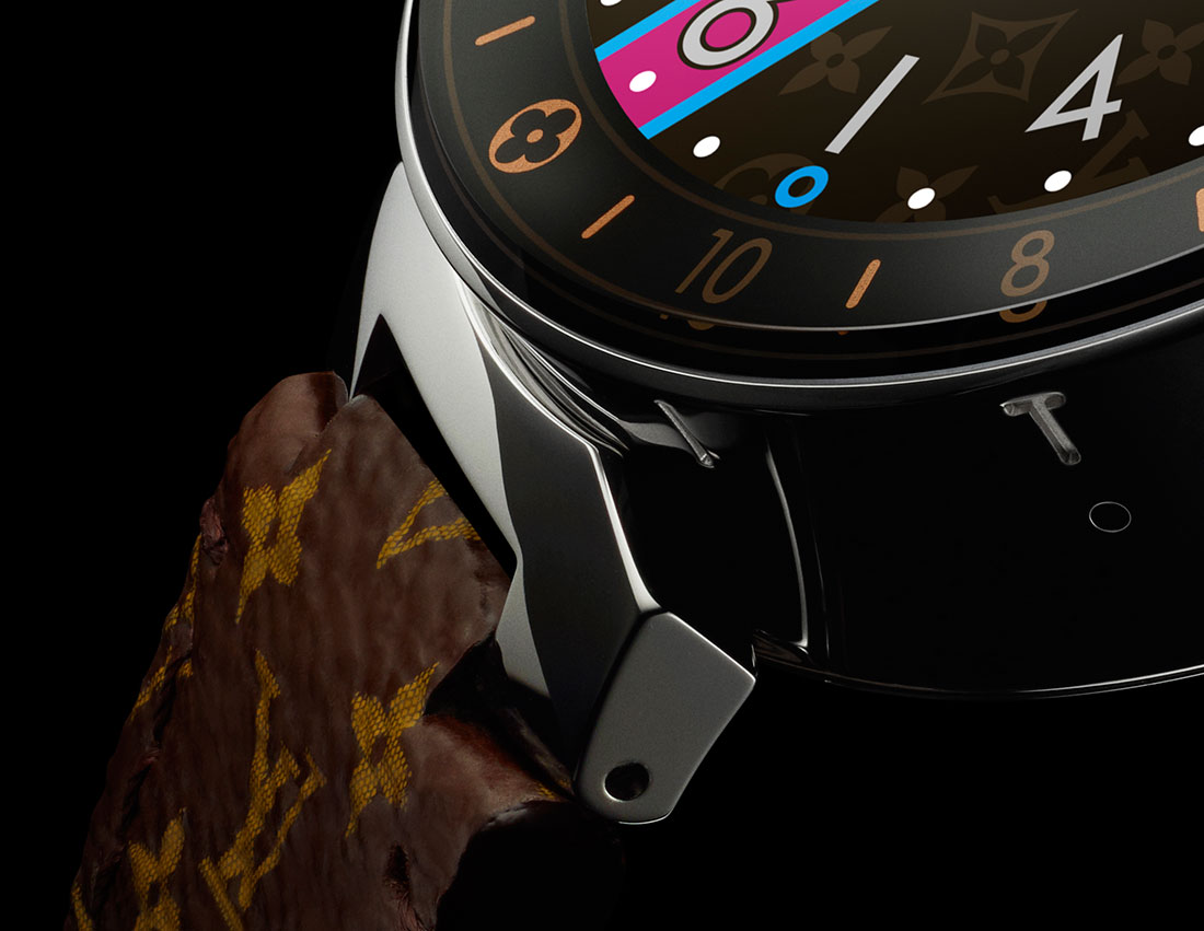 LOUIS VUITTON TAMBOUR HORIZON BLACK 42mm QAAA26: retail price, second hand  price, specifications and reviews 