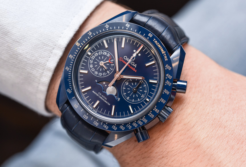 omega speedmaster moonwatch blue dial