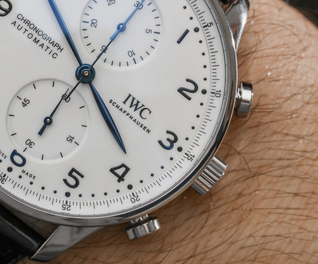 IWC Portugieser Chronograph Edition '150 Years' dial detail