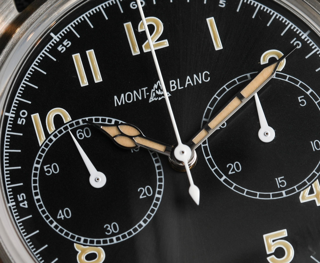 Montblanc 1858 Automatic Chronograph dial detail