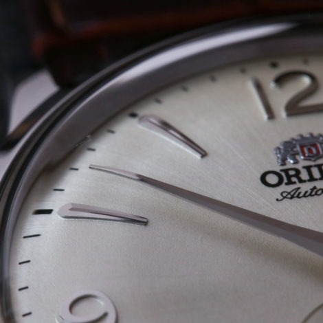 Orient Bambino Small Seconds dial detail