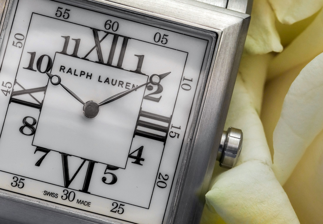 Ralph Lauren 867 35mm white dial detail