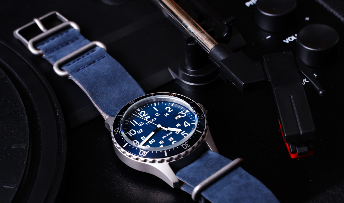 Timex Navi Ocean with blue dial and strap