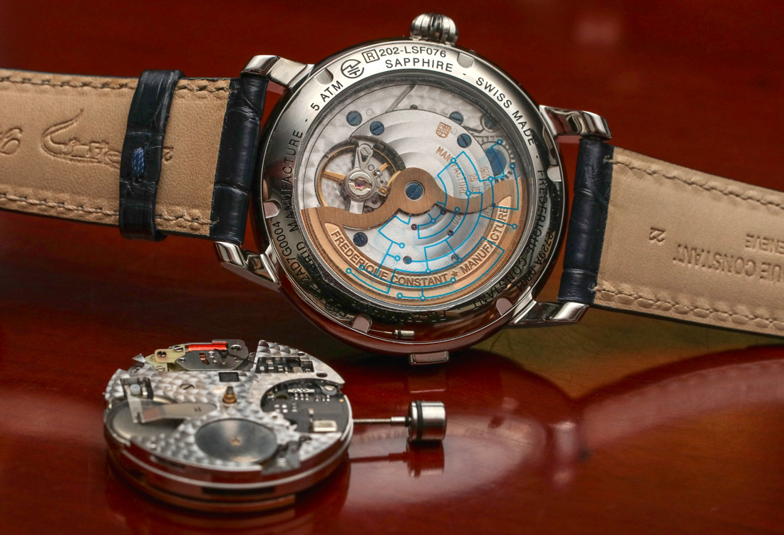 Frederique Constant Hybrid Manufacture caseback and movement
