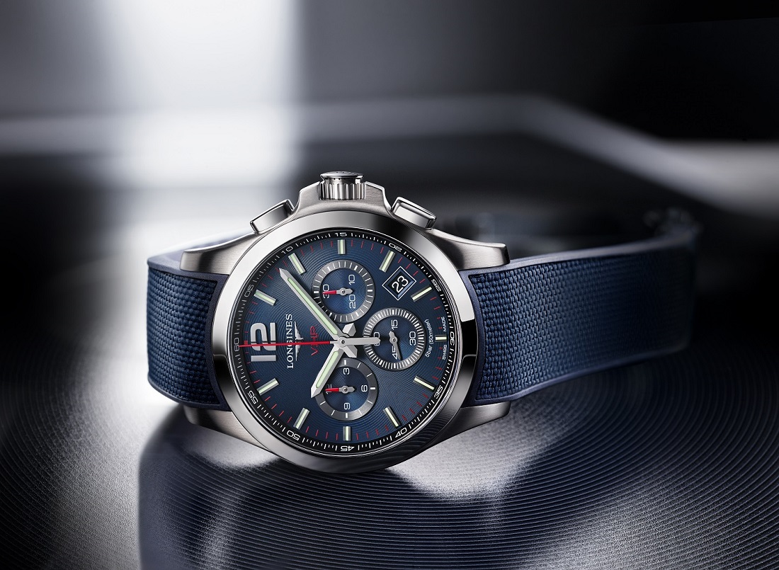 Longines Conquest VHP Chronograph with rubber strap