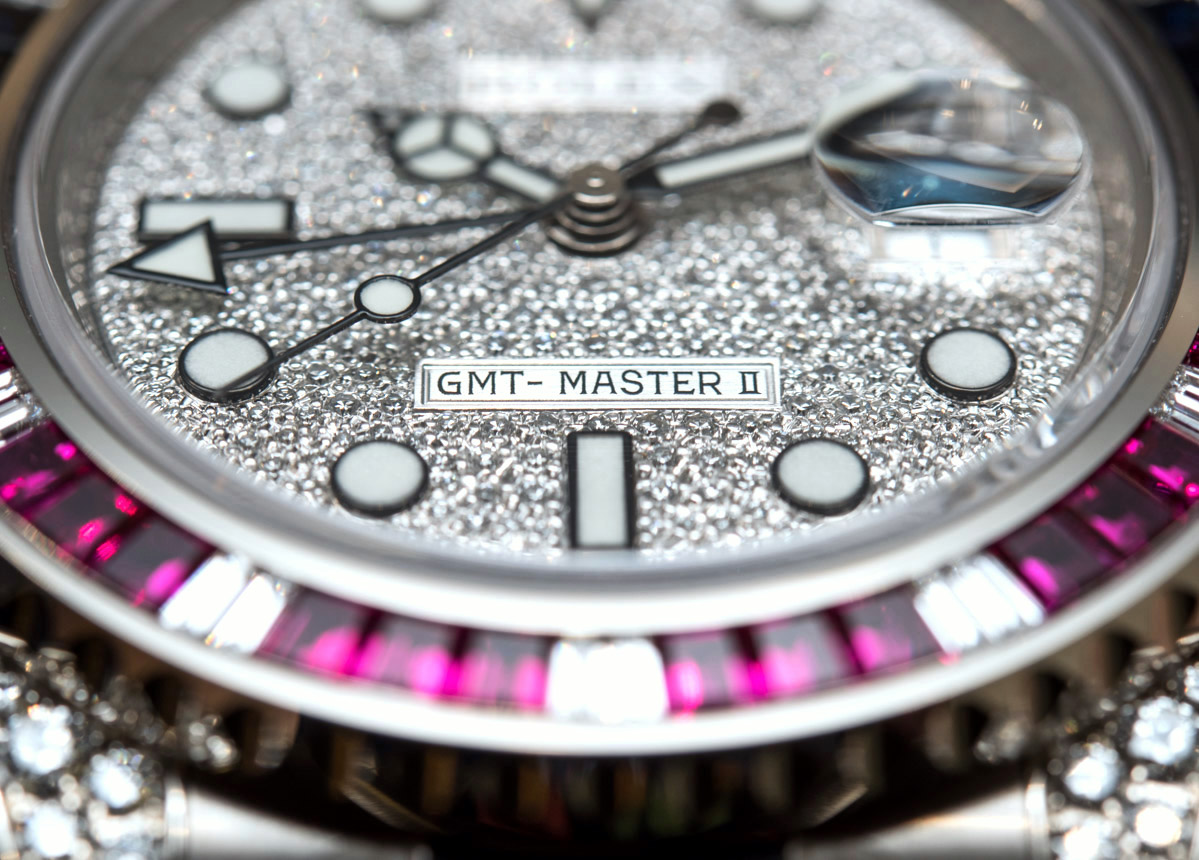 Rolex GMT-Master II 116759SARU dial text