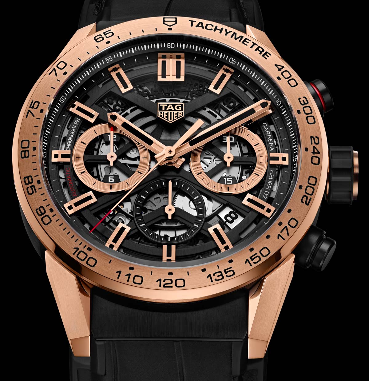 TAG Heuer Carrera Heuer 02 with rose gold