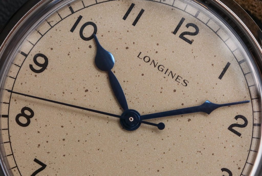 longines military watch hands
