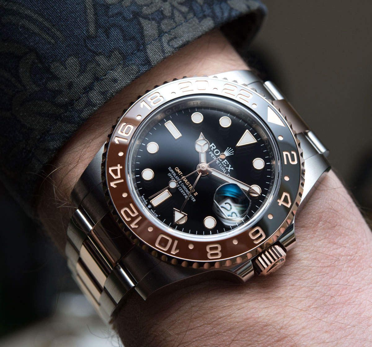 gmt master ii brown