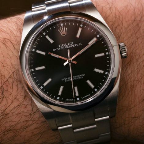 rolex oyster perpetual 39 black