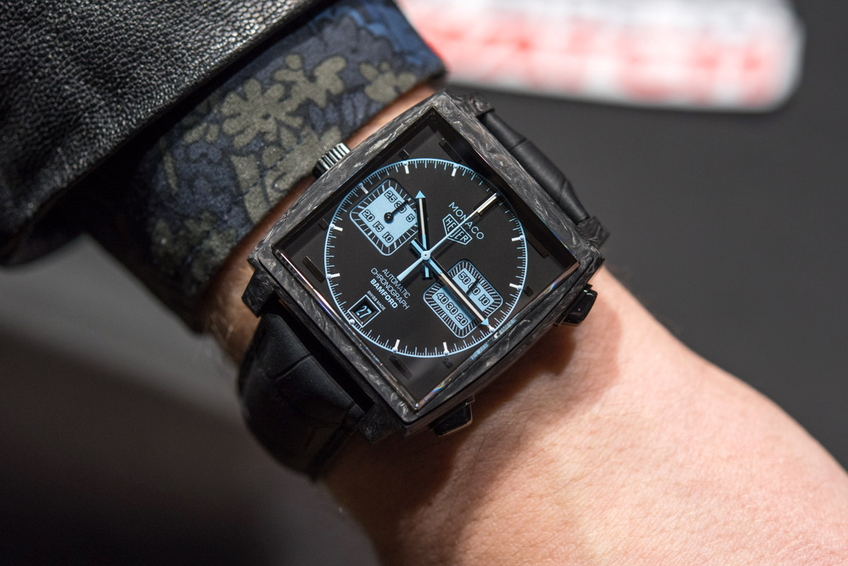 TAG Heuer Monaco Chronograph Forged Carbon Bamford Edition Hands-On | aBlogtoWatch