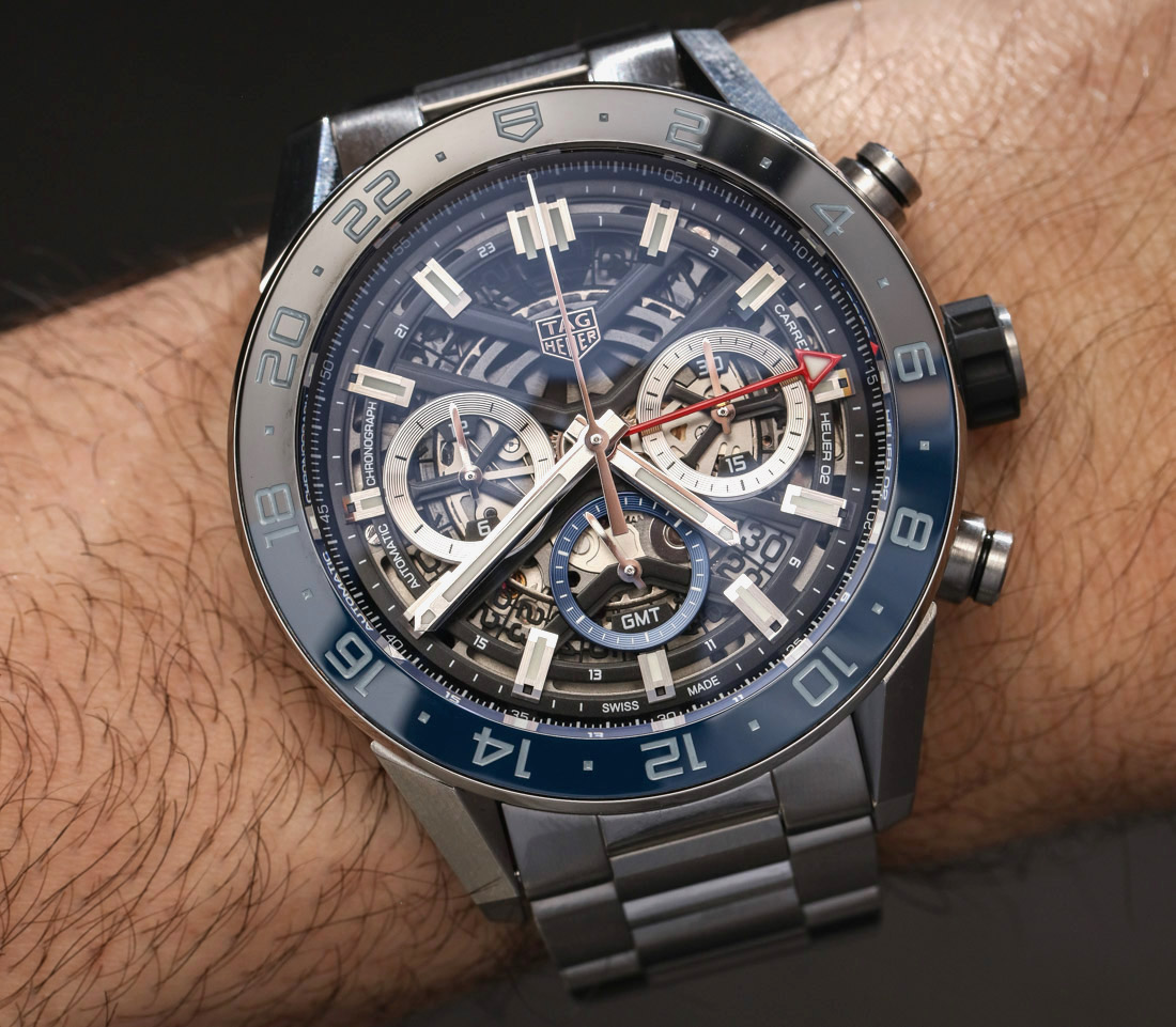 TAG Heuer Carrera Chronograph GMT Hands 
