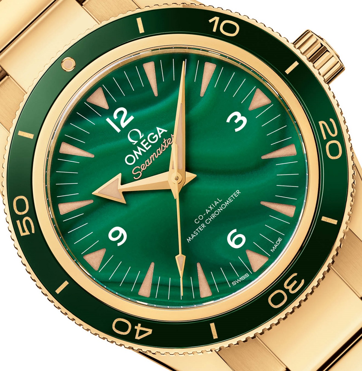 omega green watch