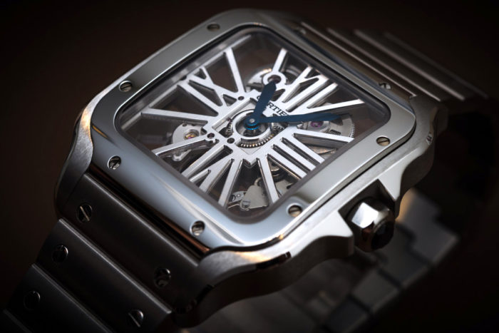 Cartier Santos De Cartier Skeleton Watch In Steel For 2018 Hands-On ...
