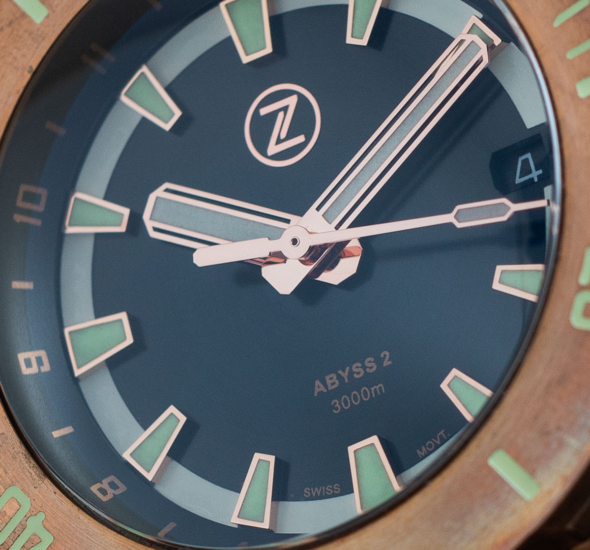Zelos Abyss 2 Watch Review dial