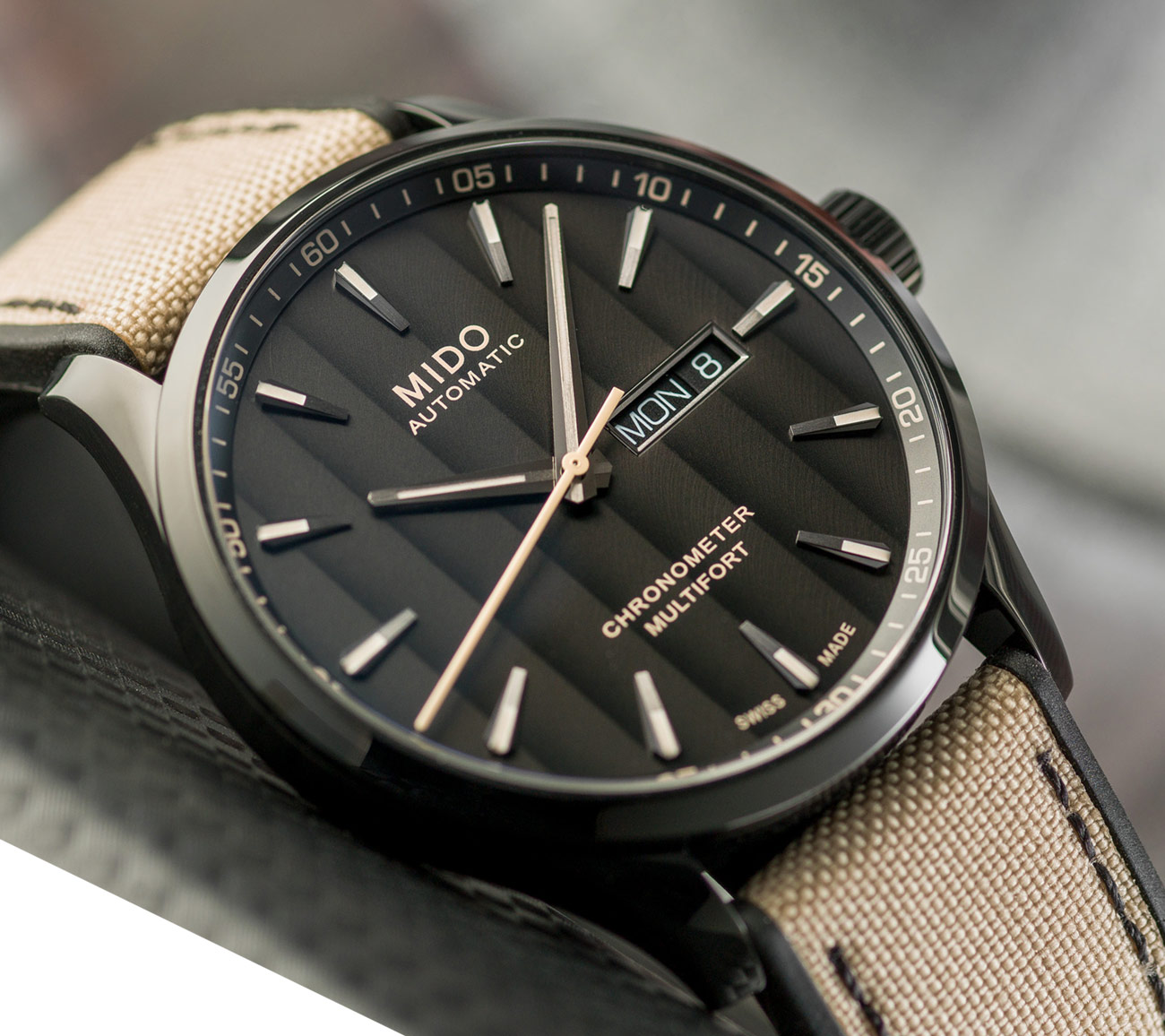 Mido Multifort Chronometer close-up