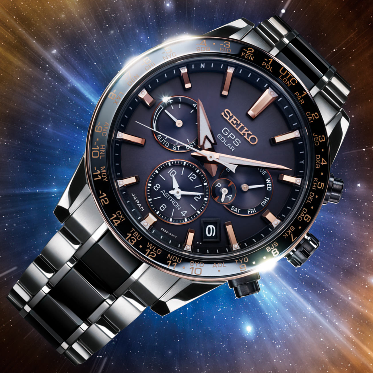 Seiko Astron GPS Solar Dual-Time 5X53 Watch | aBlogtoWatch