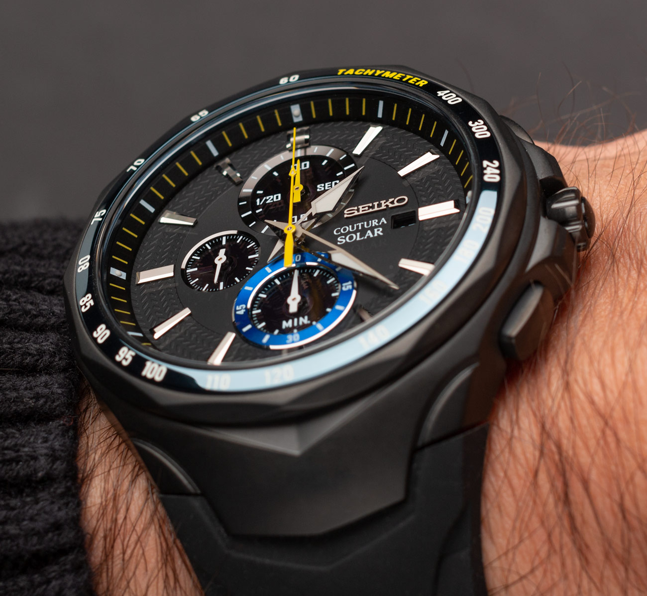 Seiko Coutura Solar Chronograph Jimmie Johnson Special Edition Watch  Hands-On | aBlogtoWatch
