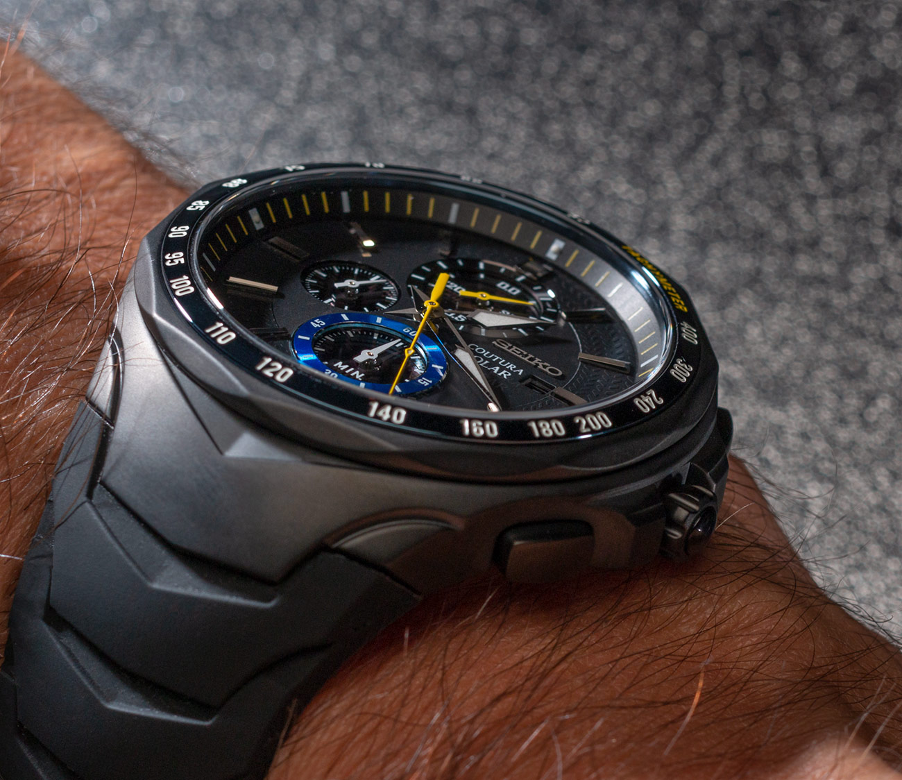 Seiko Coutura Solar Chronograph Jimmie Johnson Special Edition Watch  Hands-On ABlogtoWatch 