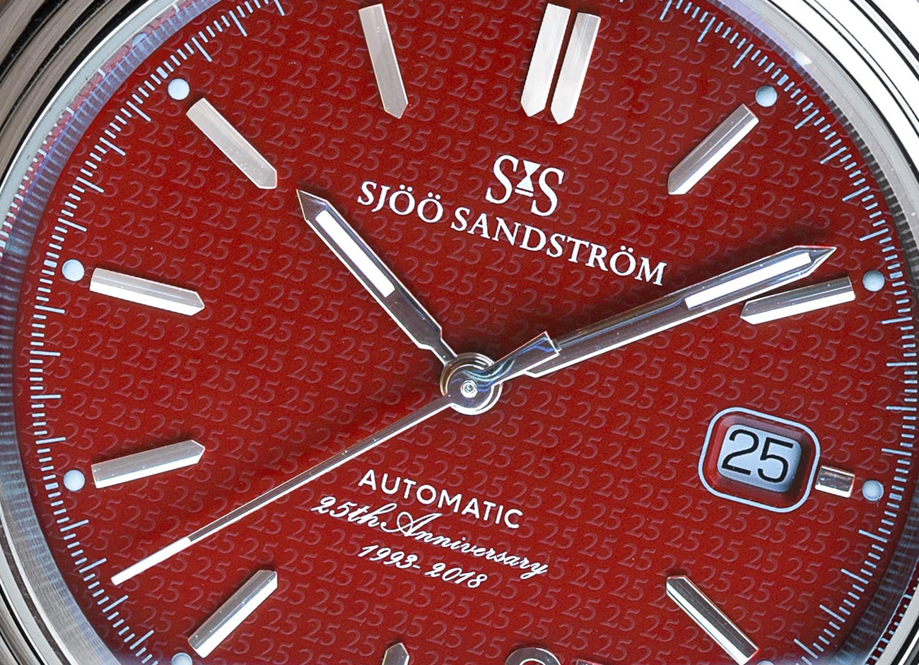 Sjöö Sandström Royal Steel Classic 41mm Anniversary Edition dial